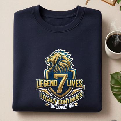 Front view of Cocoberrys Legend edition premium cotton t-shirt for MS Dhoni and CSK fans, perfect for IPL 2026 cricket matches.